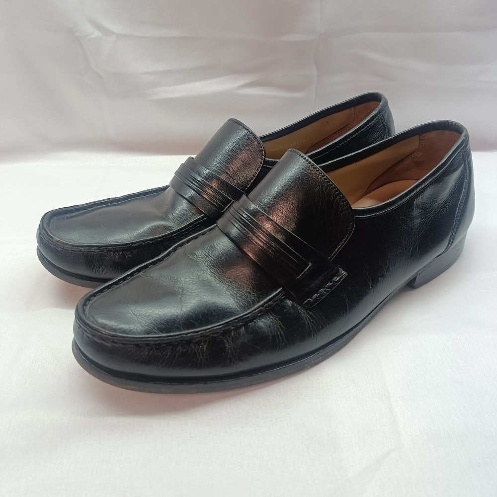 Bostonian Stockbridge Mens 11.5 M Black Leather Penny Loafers Dress Shoes 28091